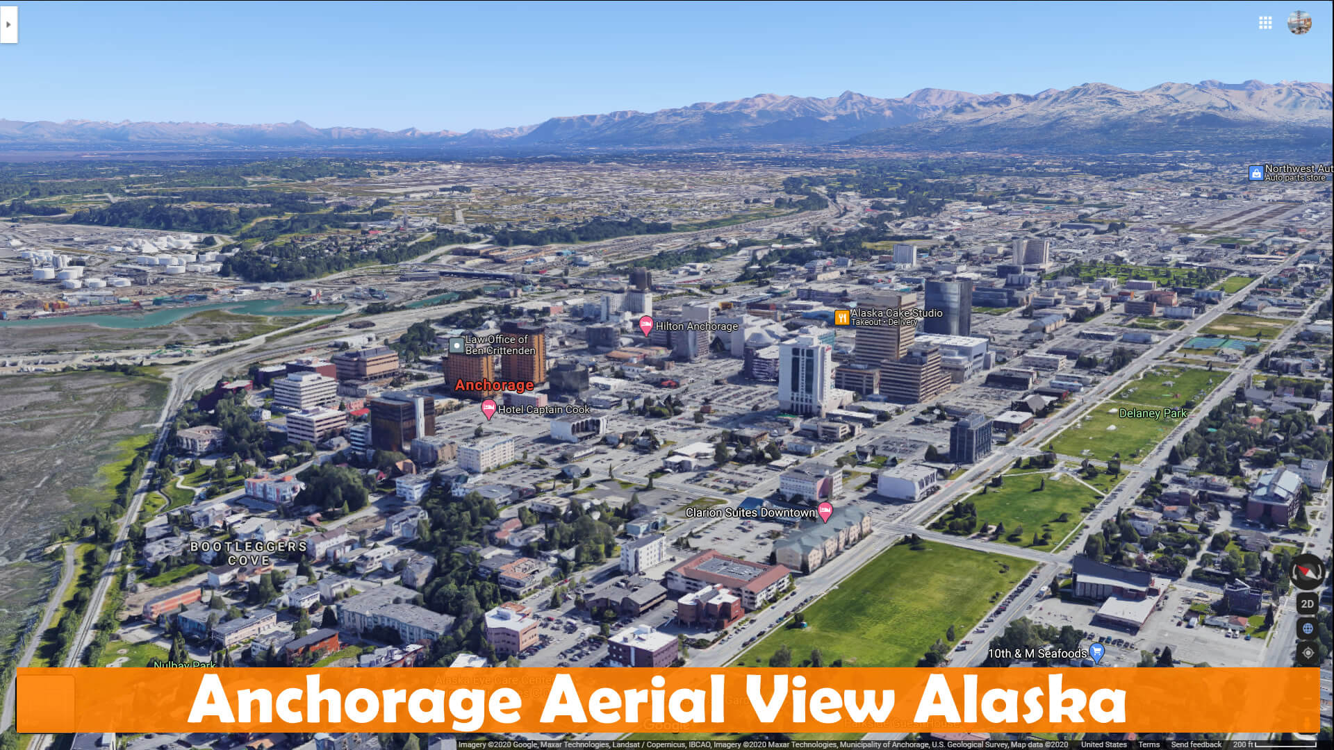 Anchorage Vue Aerienne Alaska